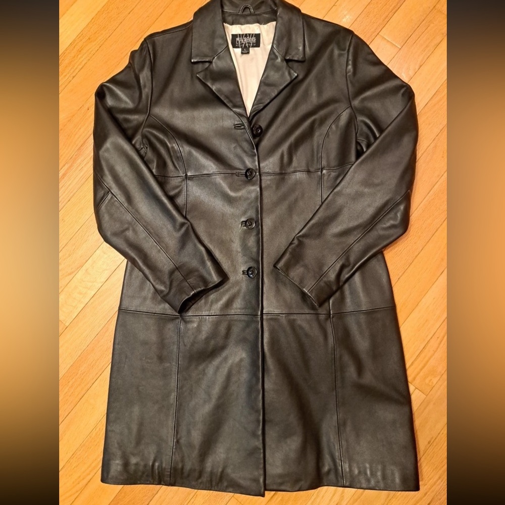 Vintage Wilsons Leather Black Jacket